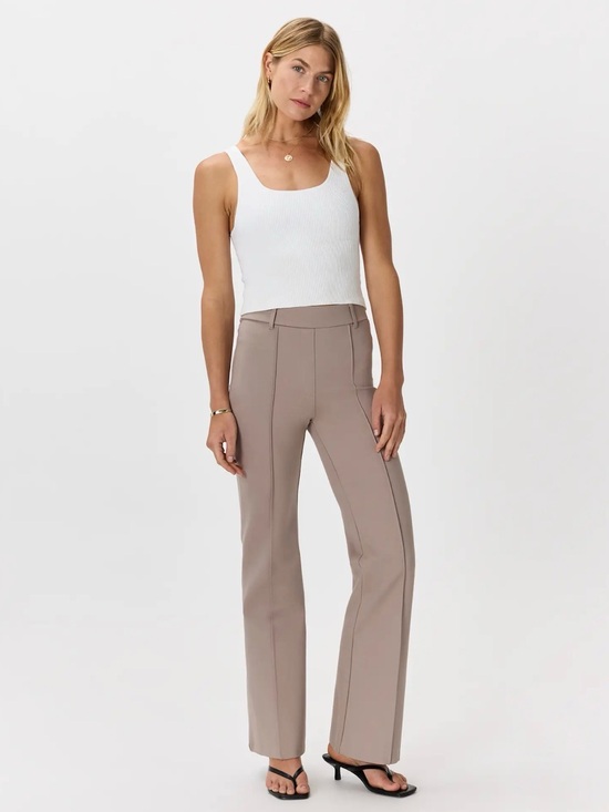 Quince Pants - Quince Ultra-Stretch Ponte Flare Leg Pants
